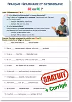 Aperçu - Apprentissages en autonomie - Grammaire et orthographe - CE et SE - Page de couverture
