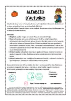 anteprima - Esercizi - Alfabeto d’autunno – ordine alfabetico classe 3 - Pagina 1
