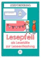 Vorschau - Fördermaterial/Inklusion - Lesepfeil als Lesehilfe - Deckblatt