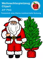 Vorschau - Poster - Weihnachtsspielzeug Clipart, Geschenke für Weihnachten - Seite 2