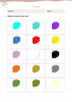Aperçu - Feuilles d'exercices - Aprendemos adjetivos y colores en español - Page 3
