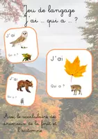Aperçu - Jeux - Jeu de langage : j'ai .. qui a ... ? - Page de couverture