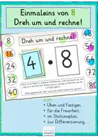 Vorschau - Unterrichtsreihen - Dreh um und rechne! Einmaleins von 8 - Deckblatt