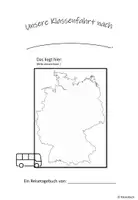 Vorschau - Arbeitsblätter - Klassenfahrtstagebuch, Reisetagebuch, erste Klassenfahrt - Seite 1