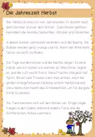 Vorschau - Arbeitsblätter - Herbstliches Lesetraining mit Fragen zum Textverständnis - Seite 2