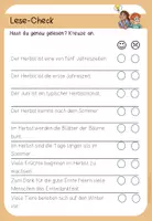 Vorschau - Arbeitsblätter - Herbstliches Lesetraining mit Fragen zum Textverständnis - Seite 3