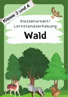 Vorschau - Test - Klassenarbeit/Lernstandserhebung "Wald" - Klasse 3/4 - Deckblatt