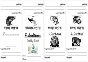 Vorschau - Mal- und Bastelvorlagen - Fabeltiere Buddy-Book (inkl. Lösungen) - Seite 2