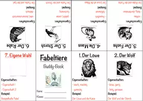 Vorschau - Mal- und Bastelvorlagen - Fabeltiere Buddy-Book (inkl. Lösungen) - Seite 3