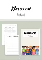 Vorschau - Arbeitsblätter - Klassenrat - Protokoll - Deckblatt