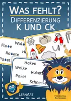 Vorschau - Spiele - Rechtschreibspiel zu k oder ck - Was fehlt? - Deckblatt