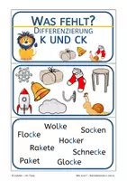 Vorschau - Spiele - Rechtschreibspiel zu k oder ck - Was fehlt? - Seite 3