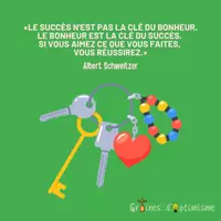 Aperçu - Apprentissages en autonomie - Citation illustrée - La clef du bonheur - Page de couverture