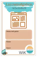 Vorschau - Arbeitsblätter - WiK - Arbeitsheft mit 6 tierischen Layoutaufgaben + Probearbeit - Seite 1