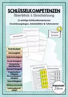 Vorschau - Arbeitsblätter - Schlüsselkompetenzen: Überblick & Einschätzung - Deckblatt