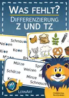 Vorschau - Spiele - Rechtschreibspiel zu z oder tz - Was fehlt? - Deckblatt
