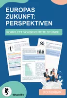 Vorschau - Arbeitsblätter - Europas Zukunft: Perspektiven - Deckblatt
