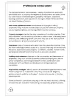 Vorschau - Arbeitsblätter - Professions in Real Estate - Introduction - Seite 1