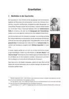Vorschau - Unterrichtsreihen - Physik: Kapitel - Gravitation (Newton, Kepler) - Seite 1