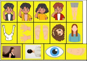Vista previa - Juegos / Gamificación - Body and face Board game and vocabulary - página 2
