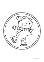 Vorschau - Mal- und Bastelvorlagen - Fensterbilder - Winter - Seite 1