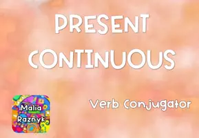 anteprima - Materiale interattivo - Present Continuous Verb Conjugator - Pagina 1