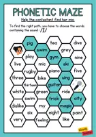 Aperçu - Feuilles d'exercices - Phonetic Maze - Séquence "My School's got talent" - Page 1