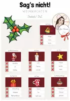 Vorschau - Spiele - Deutsch/ DaZ: Sag's nicht- Spielkarten "Weihnachten" (Kl.2-4) - Deckblatt