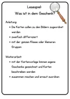 Vorschau - Spiele - Lesezuordnung zur Weihnachtszeit „Was ist in dem Geschenk“ - Seite 1