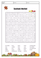 Vorschau - Arbeitsblätter - Herbst Suchsel - Seite 1