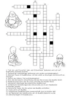 Vorschau - Arbeitsblätter - Kreuzworträtsel - Buddhismus - Seite 1