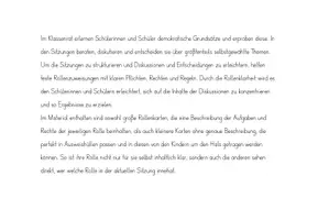 Vorschau - Anderer Materialtyp - Klassenrat - Rollenkarten - Seite 1