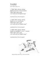 Vorschau - Arbeitsblätter - Froschlied - Spiellied - RJ Gross - Seite 2