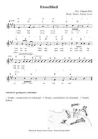 Vorschau - Arbeitsblätter - Froschlied - Spiellied - RJ Gross - Seite 3