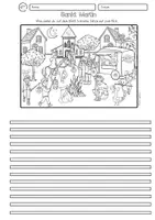 Vorschau - Arbeitsblätter - Schreiben zu Bildern Sankt Martin Klasse 2, 3, 4, DaZ - Seite 3