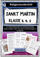Vorschau - Unterrichtsreihen - Materialpaket Sankt Martin - Religionsunterricht Klasse 1 - 5 - Seite 1