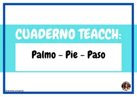 Vista previa - Hojas de trabajo - CUADERNO TEACCH: PALMO, PIE Y PASO - página 1