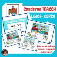 Vista previa - Refuerzo / NEE / Materiales de apoyo - CUADERNO TEACCH: Lejos - Cerca - Portada