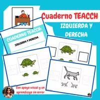 Vista previa - Refuerzo / NEE / Materiales de apoyo - CUADERNO TEACCH: IZQUIERDA Y DERECHA - Portada