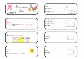 Aperçu - Cliparts/Visuels - Mémo formules géométrique - Page 3