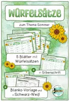 Vorschau - Spiele - Würfelsätze zum Thema Sommer - Deckblatt