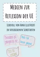 Vorschau - Präsentationen/Tafelbilder - Sätze zur Reflexion der UE - Medien für Tafel/Raum - Deckblatt