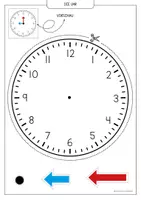 Vorschau - Mal- und Bastelvorlagen - Die Uhr - Tafelmaterial 🕚 | Uhrzeit lernen - Seite 3