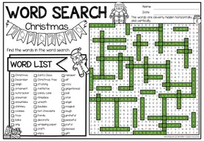 Vorschau - Arbeitsblätter - XXL Word Search Puzzle (Christmas) | Holidays - NO PREP Activity - Seite 2
