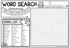 Vorschau - Arbeitsblätter - XXL Word Search Puzzle (Christmas) | Holidays - NO PREP Activity - Seite 3