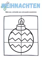 Vorschau - Arbeitsblätter - Ausschneiden und kleben Weihnachten - Wortschatz basteln Feinmotorik (Grundschule) - Seite 3
