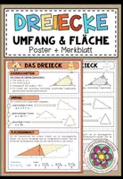 Vorschau - Poster - DREIECK - Umfang & Fläche (Poster + Merkblatt) - Deckblatt