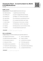 Vorschau - Arbeitsblätter - Gespräche führen - So kommunizierst du effektiv in Konfliktsituationen - Seite 1