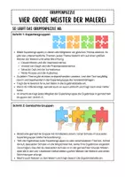Vorschau - Stundenentwürfe - Große Meister der Malerei - Monet, Van Gogh, Dalí und Picasso (Gruppenpuzzle Kunst 7.-9. Klasse) - Seite 3