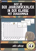 Vorschau - Arbeitsblätter - Unser Jahresrückblick mit Diagrammen (Diagramme auswerten, Daten erheben) - Deckblatt